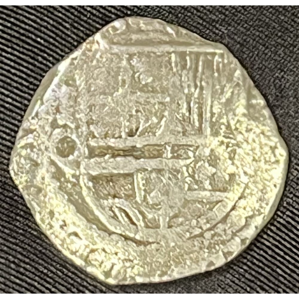 Atocha 2 Reale Silver Coin, Mint-P, Potosi, Assayer-Q, Full Weight 